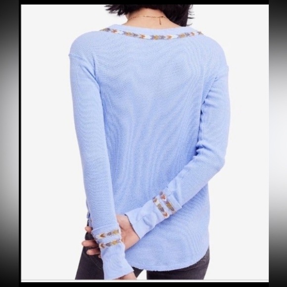 Free People Thermal Henley Top - Picture 2 of 16